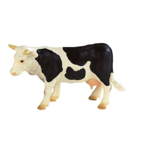 Animaux Figurine Vache Noire Et Blanche Fanny - 13 Cm