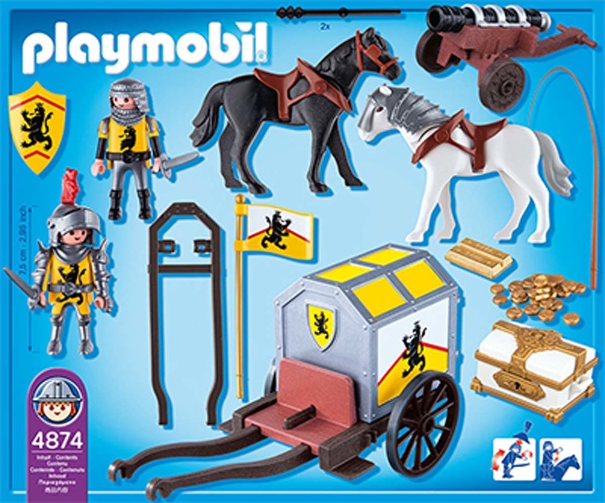 Playmobil 4874 Knights - Convoi Et Tr�sor Des Chevaliers - 2