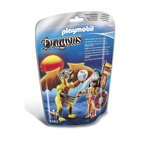 Playmobil 5462 - Dragon De Pierre Avec Guerrier