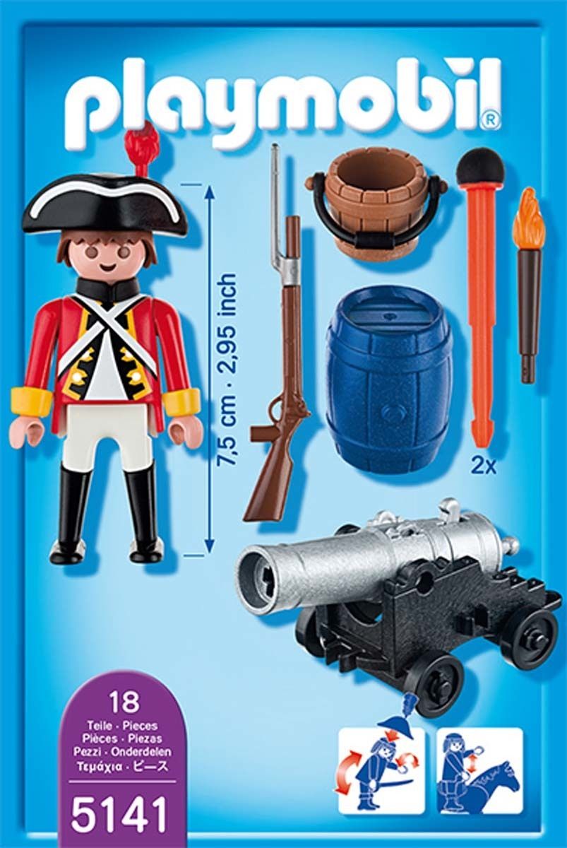 Playmobil 5141 - Soldat Britannique Avec Canon - 2