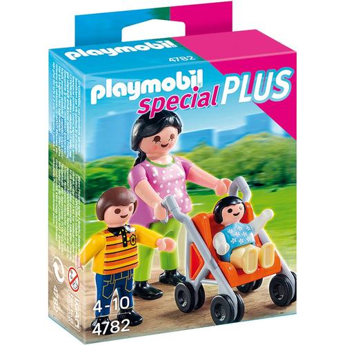 4782 - Playmobil Special Plus - Maman Avec Enfants Et Landau