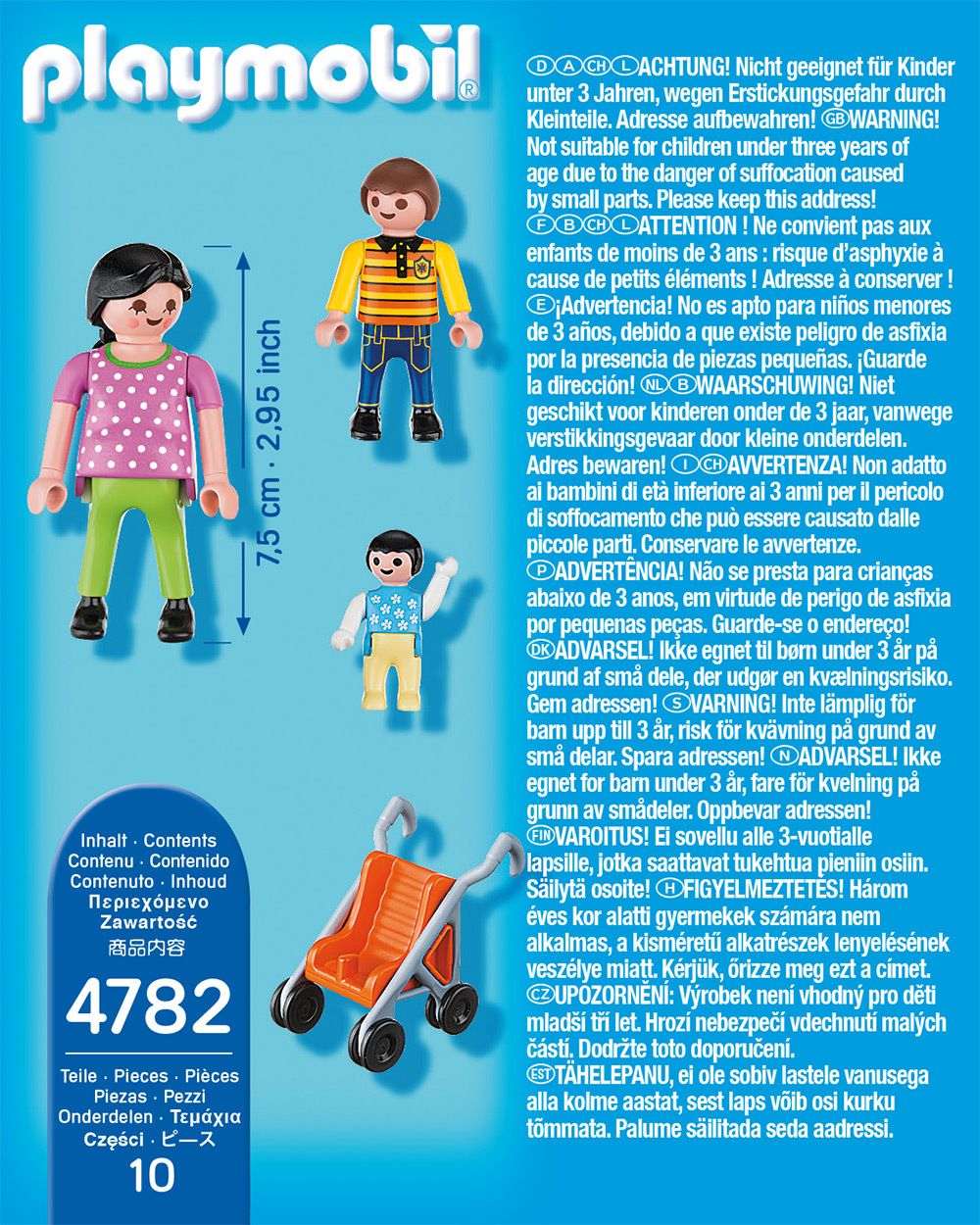 4782 - Playmobil Special Plus - Maman Avec Enfants Et Landau - 2