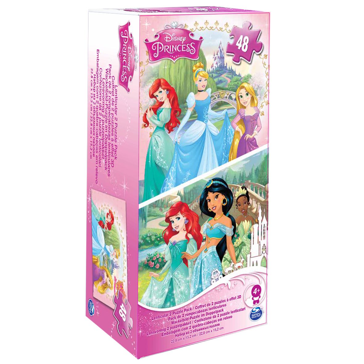 Cardinal Boite Carton 2 Puzzles Lenticulaires Disney Princesses