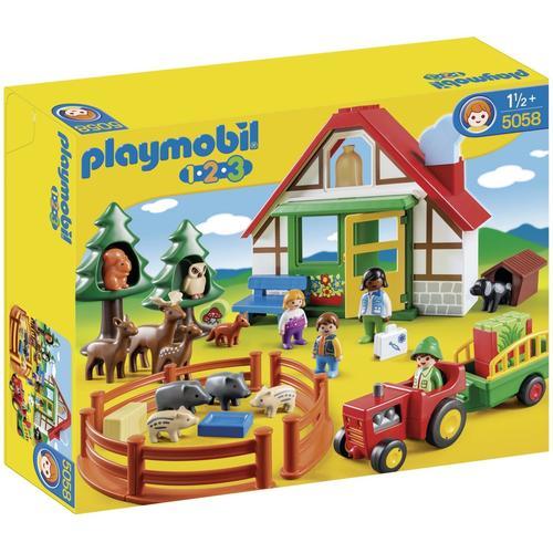 5058 - 1.2.3. Playmobil - Coffret Maison Forestière Avec Animaux