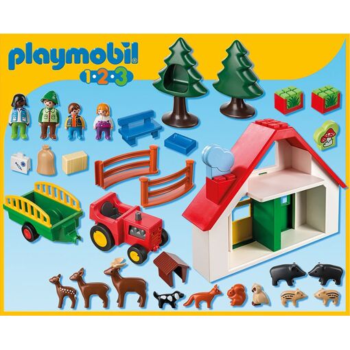 5058 - 1.2.3. Playmobil - Coffret Maison Foresti�re Avec Animaux - 2