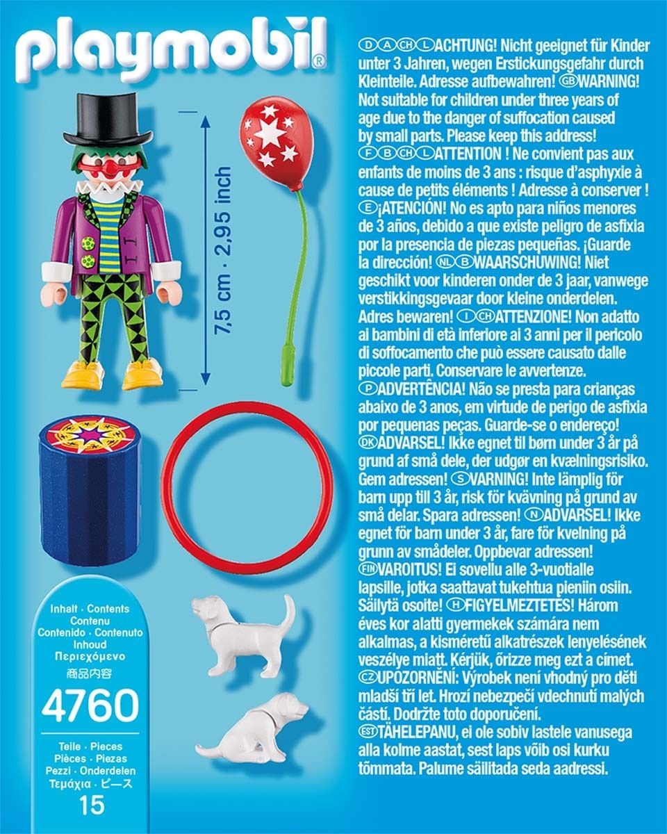 Playmobil 4760 - Clown Dresseur De Chiens - 2