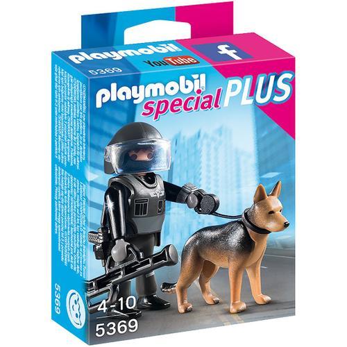 Playmobil 5369 - Policier Des Forces Spéciales Avec Chien