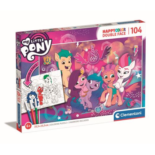 Puzzle Enfant Happy Color 104 Pièces - Mon Petit Poney
