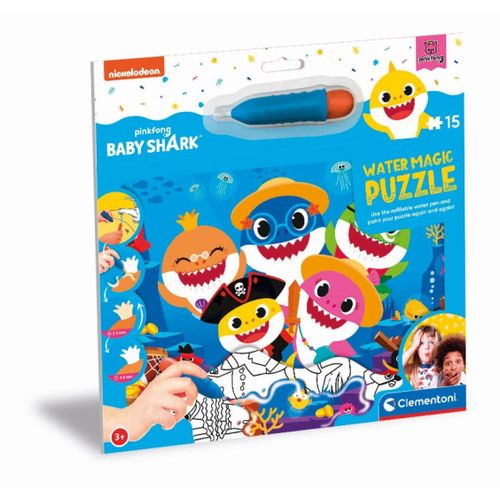 Puzzle Enfant Water Magic 15 Pièces - Baby Shark