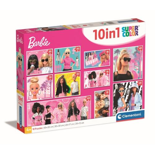 Puzzle Enfant Puzzle 10 En 1 - Barbie