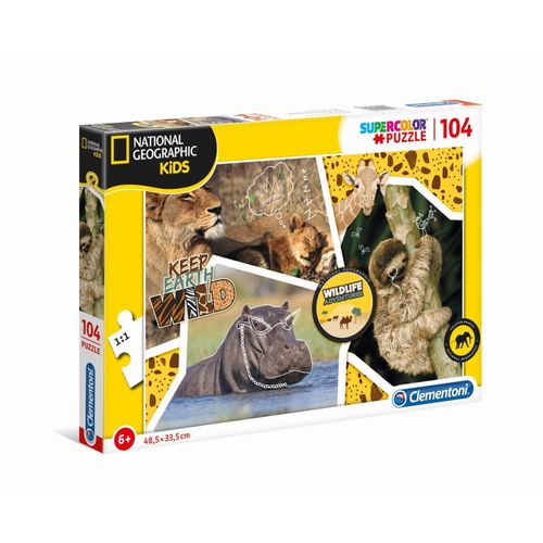 Puzzle Enfant National Geographic Kids 104 Pièces - Sauvage