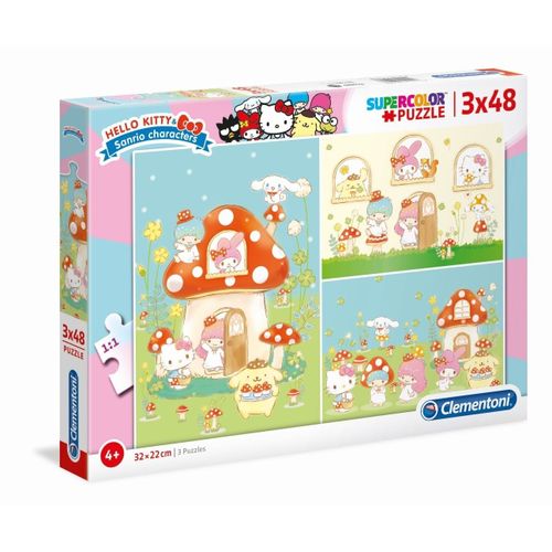 Puzzle Enfant 3x48 Pièces - Hello Kitty