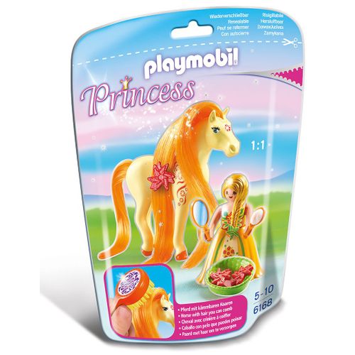 Playmobil 6168 - Princesse Mimosa Avec Cheval À Coiffer