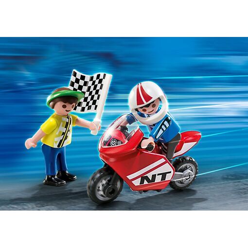 4780 - Playmobil Special Plus - Enfants Avec Moto De Course - 4