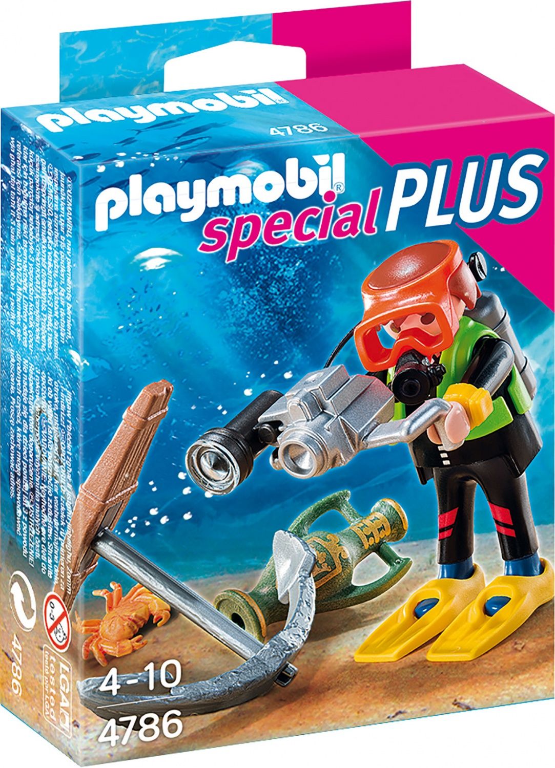 4786 - Playmobil Special Plus - Plongeur Avec Appareil Photo