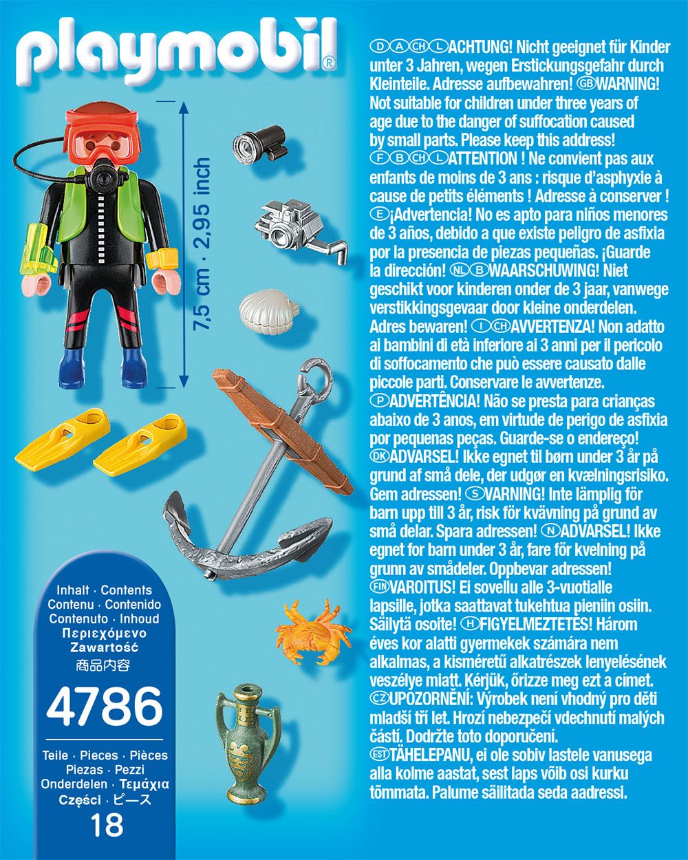 4786 - Playmobil Special Plus - Plongeur Avec Appareil Photo - 2