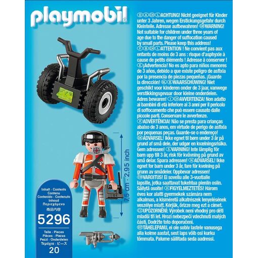 Playmobil Top Agents 5296 - Agent Secret Et Gyropode - 2