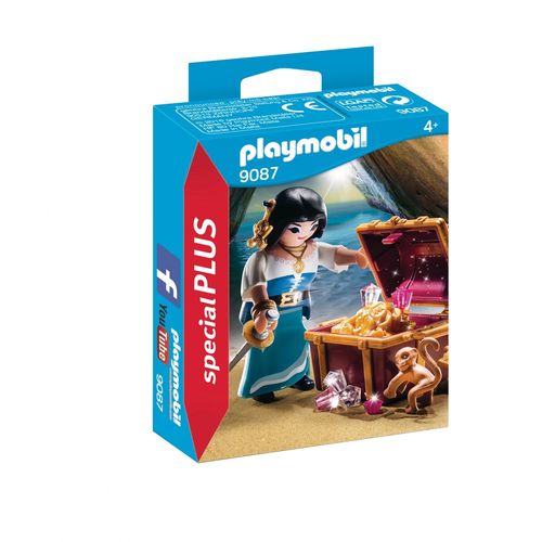 Playmobil 9087 - Flibustière Avec Trésor
