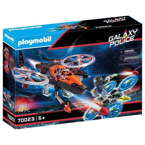 Playmobil 70023 - Hélicoptère Et Pirates De L'espace