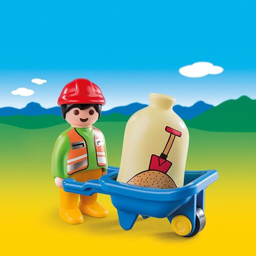Playmobil 6961 - Ouvrier Avec Brouette - 3