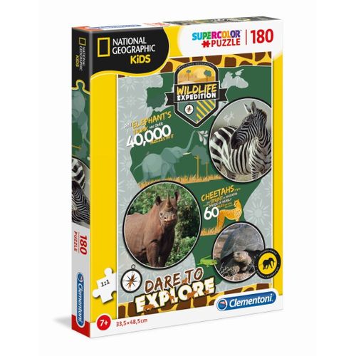Puzzle Enfant National Geographic Kids 180 Pièces - Sauvage