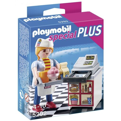 Playmobil 5292 - Serveuse Avec Caisse Enregistreuse