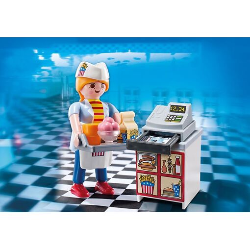 Playmobil 5292 - Serveuse Avec Caisse Enregistreuse - 4