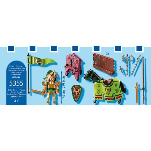 Playmobil Knights 5355 - Piste De Joute Du Chevalier Aigle D'or - 2