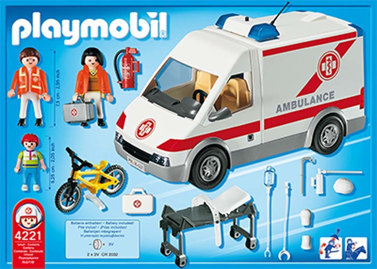 Playmobil 4221 - Ambulanciers / Bless / Vhicule - 2
