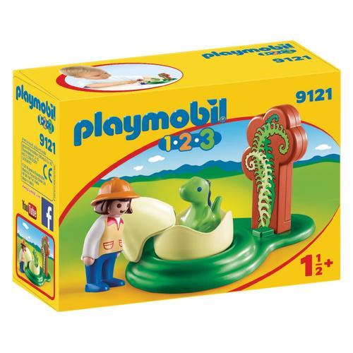 Playmobil 9121 - Exploratrice Et Bébé Dinosaure