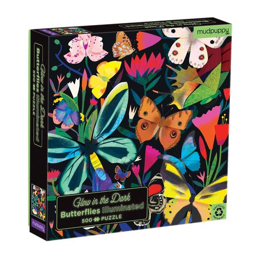 Puzzle 500p Papillons Glow