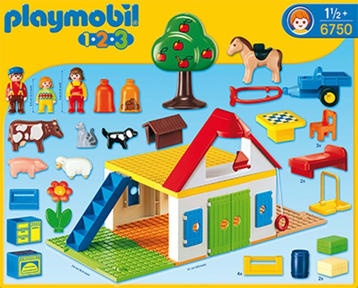 Playmobil 6750 - Coffret Grande Ferme 1.2.3 - 2
