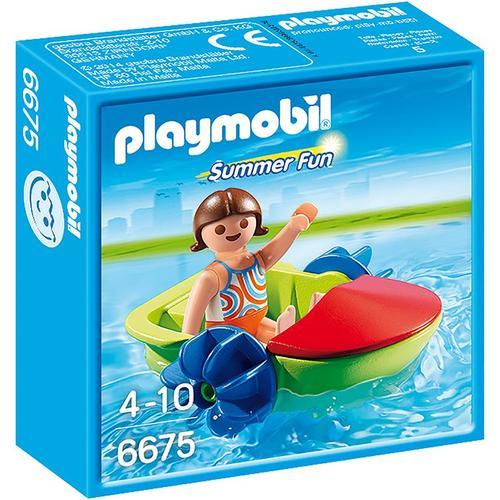 Playmobil 6675 - Enfant Avec Bateau À Pédales