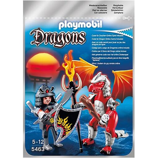 Playmobil 5463 - Dragon De Feu Avec Samoura� - 2