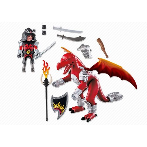 Playmobil 5463 - Dragon De Feu Avec Samoura� - 4