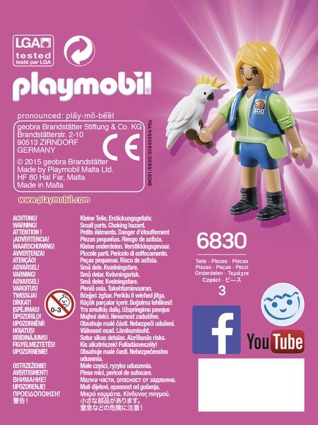 Playmobil 6830 - Entraineuse Avec Cacato�s - 2