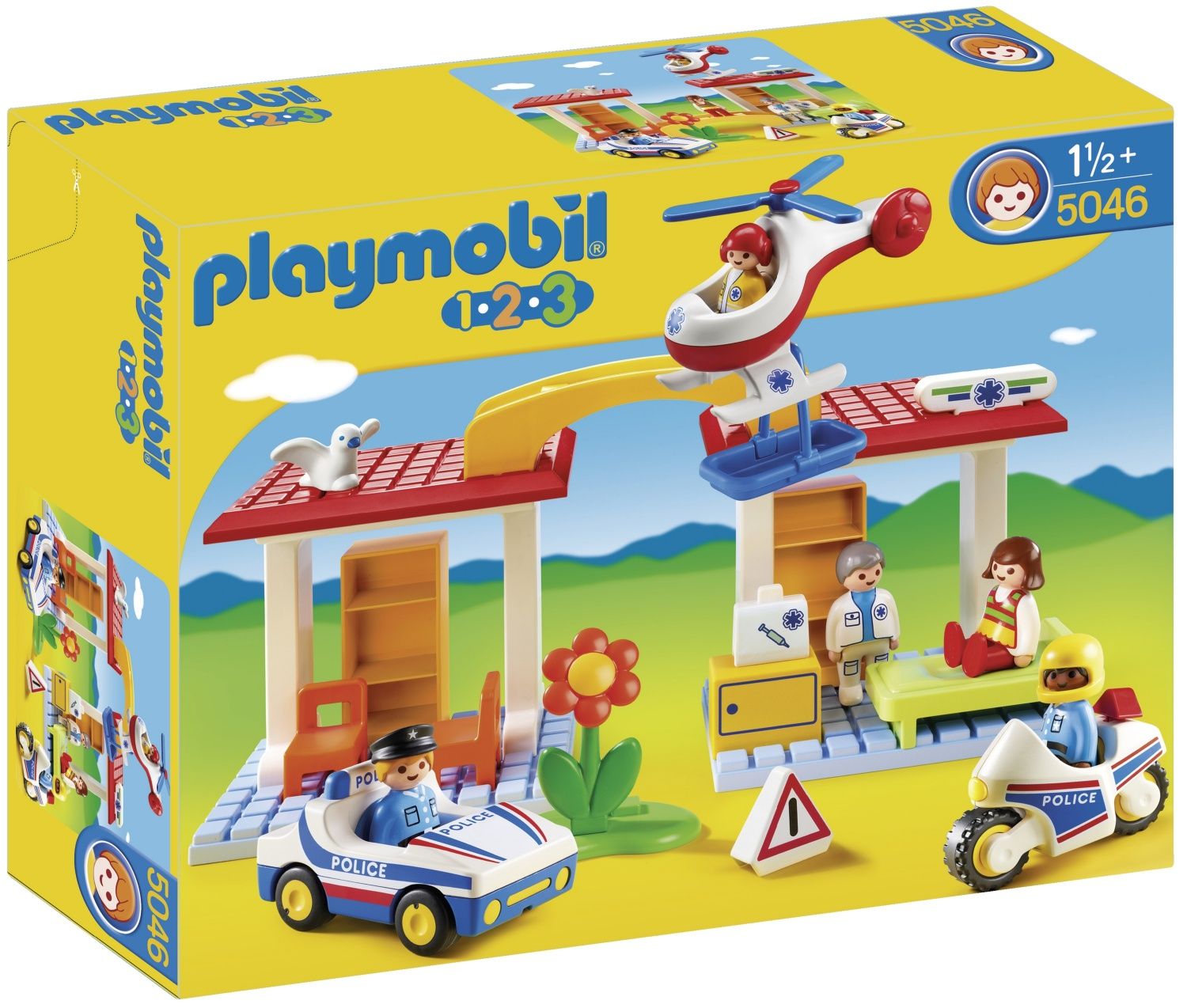 Playmobil 5046 - Coffret H�pital Avec Secouristes Et Policiers - 2
