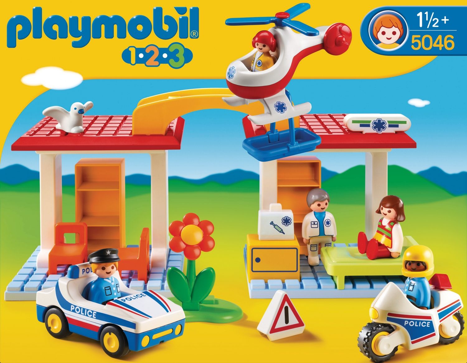 Playmobil 5046 - Coffret H�pital Avec Secouristes Et Policiers - 3