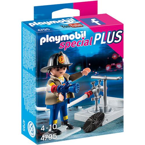 Playmobil 4795 - Pompier Avec Bouche D'incendie