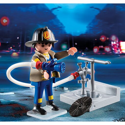 Playmobil 4795 - Pompier Avec Bouche D'incendie - 4