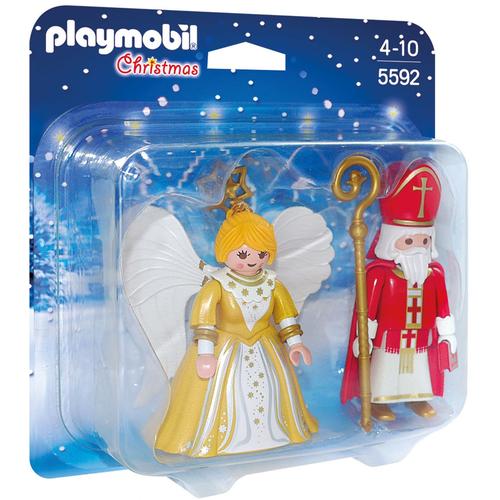 Playmobil  Christmas 5592  - Saint Nicolas Et Ange Doré