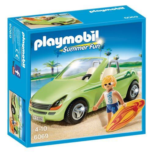 Playmobil 6069 - Surfeur Et Voiture Décapotable