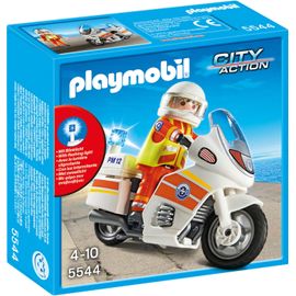 Playmobil  City Action 5544  - Sauveteur Avec Moto