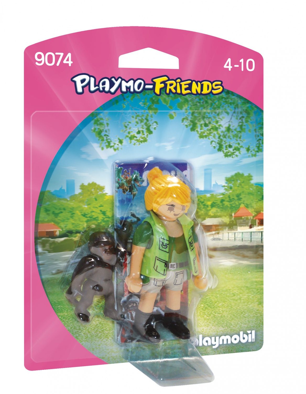 Playmobil 9074 - Soigneuse Avec B�b� Gorille