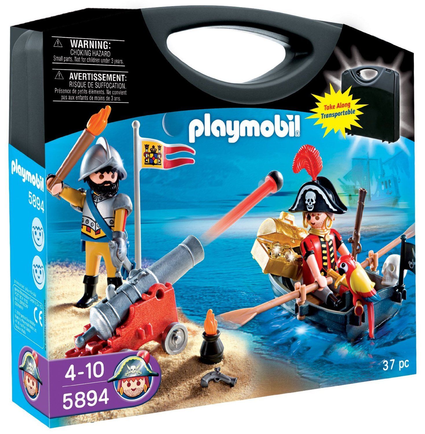 Playmobil 5894 - Valisette Pirate Et Soldat