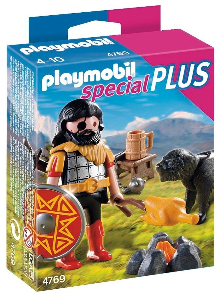 Playmobil 4769 - Guerrier Barbare Avec Chien