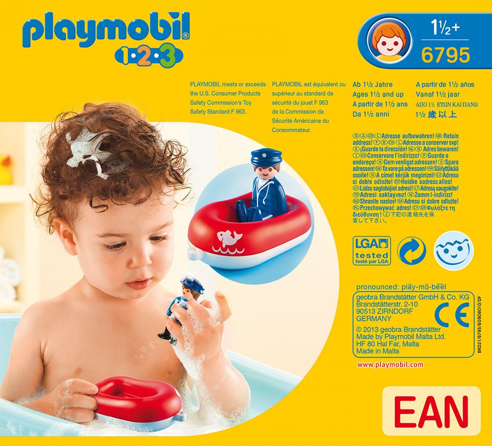 6795 - 1.2.3. Playmobil - Vacancier Avec Bateau - 3