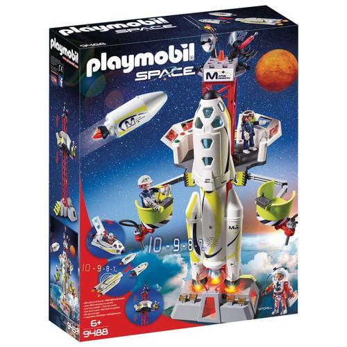 Playmobil 9488 - Fusée Mars Avec Plateforme De Lancement