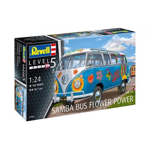 Maquettes  Vw T1 Samba Bus Flower Power-Revell