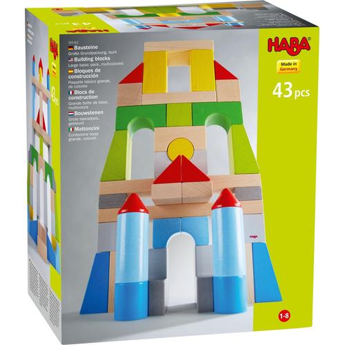 Haba Blocs De Construction  Grande Boîte De Base, Multicolore